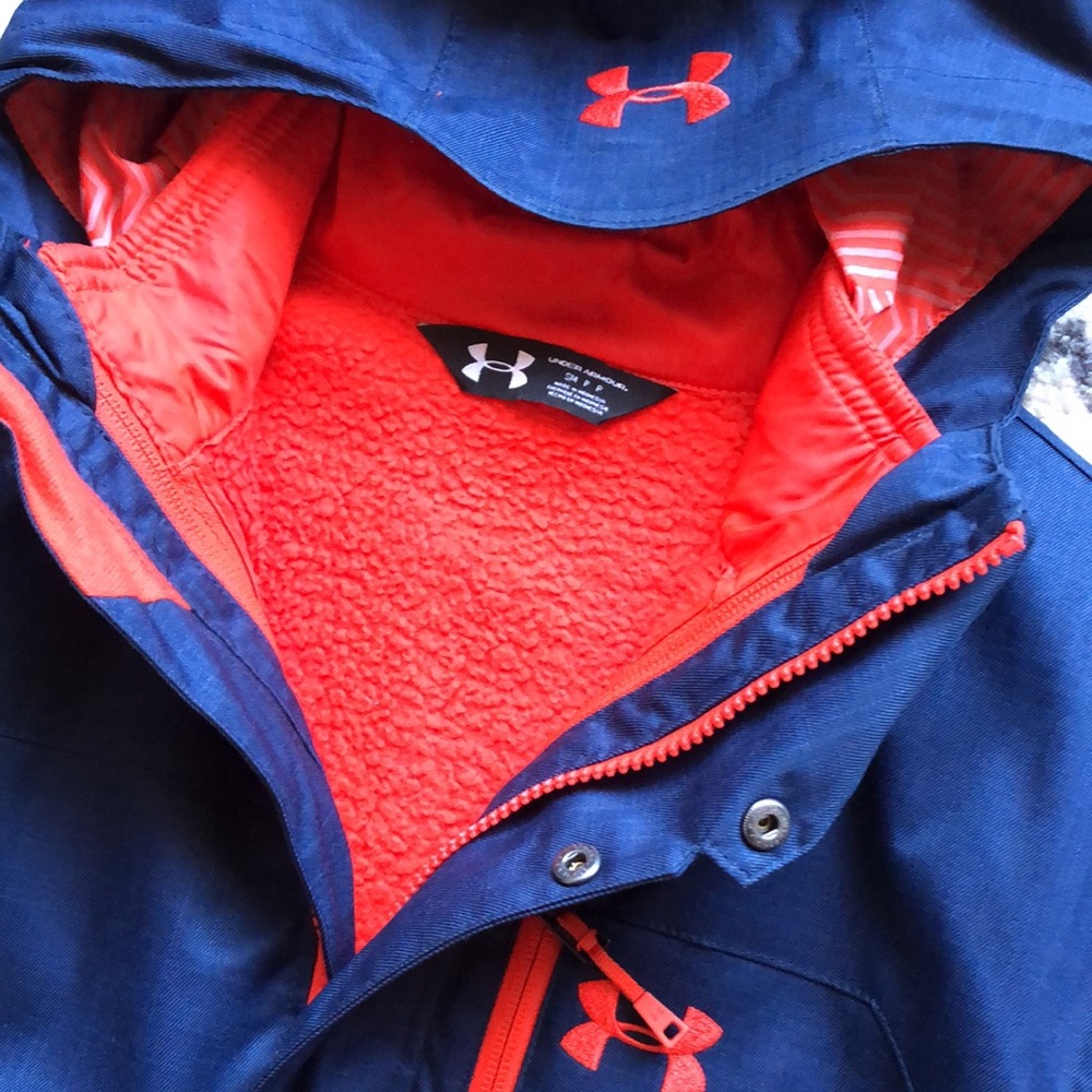 Under Armour Blue and Red Ski Jacket - Picture 2 of 3